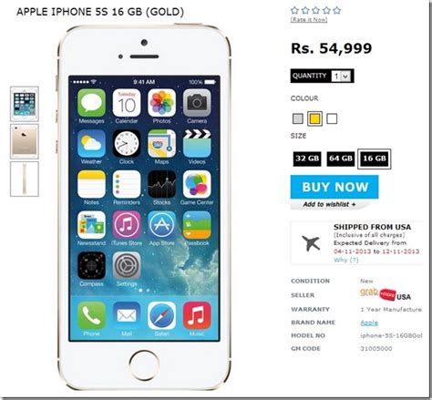 Apple Iphone 5s 16gb Priced At 54999 In India Indian