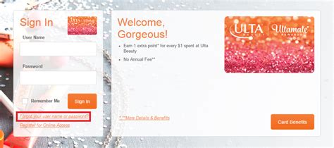 Aug 05, 2018 · the ulta credit card is a $0 annual fee rewards credit card for people who want to save money on ulta beauty products and services. Ulta Beauty Credit Card Login