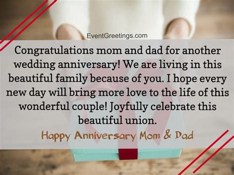 Amazing Happy Anniversary Mom And Dad Quotes And Wishes