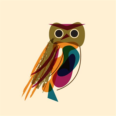 Owl  7 Animated Owl  Owl Quirky Owl Illustrated Owl Funny Owl