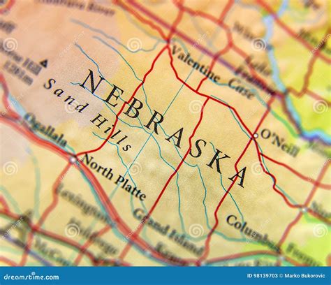 Nebraska Us Map