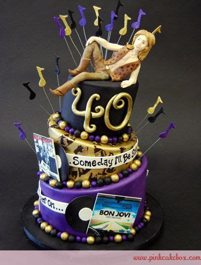 Bon Jovi Birthday Cake Celebration Cakes Rock Cake Music Cakes