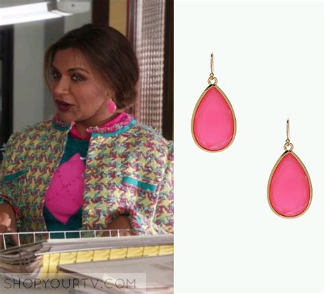 Mindy Pink Teardrop Earrings Fashion Clothes Style Outfits And
