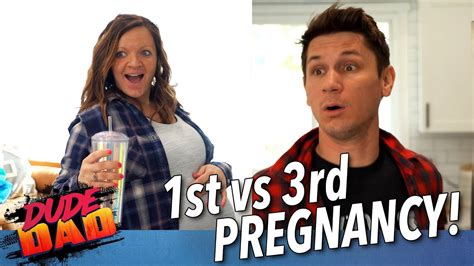 1st Vs 3rd Pregnancy Dude Dad Youtube