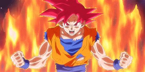 Goku Powering Up 
