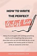 Artist Bios: Writing The Perfect Artist Biography | Creative Founders