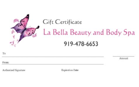 Order La Bella Beauty Body Spa Egift Cards My Xxx Hot Girl