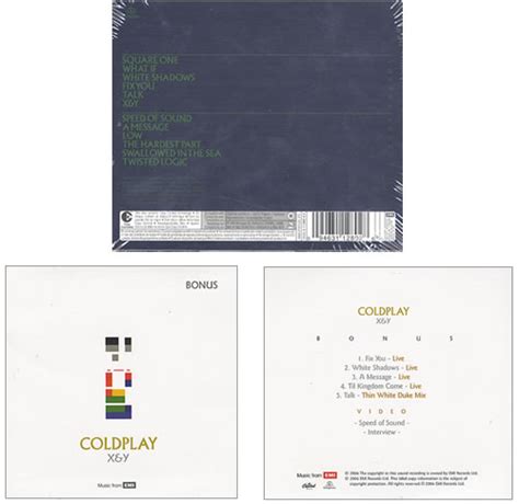 Coldplay Xandy Limited Edition Bonus Disc Colombian 2 Cd