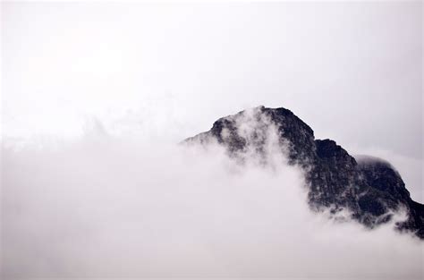 Fog And Mist Over The Mountain Peak In Cape Town South Africa Image