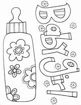 Coloring Baby Shower Printable Printables Colouring Sheets Bestcoloringpagesforkids Babygirl Adult Getcolorings Alley Doodle Template sketch template