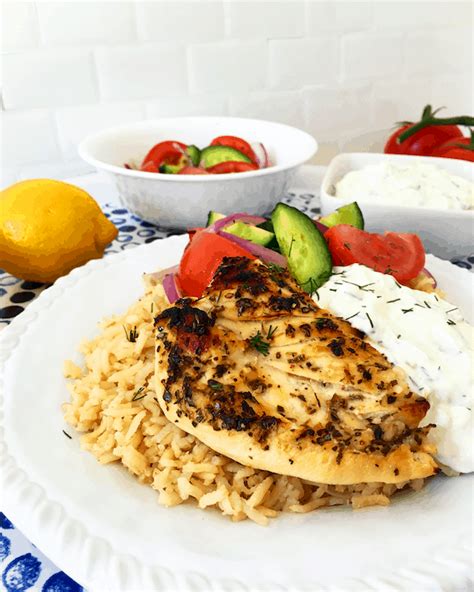 Greek Chicken Rice Bowl Baked Ambrosia