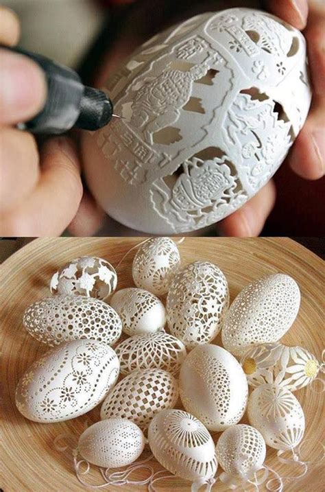 Exquisitely Carved Eggshells How Amazing Is This 😲 Created By