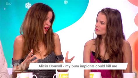 Loose Women Quiz Alicia Douvall On Not Removing Leaking Bum Implants