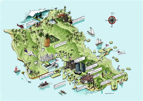 Printable Map Of Oahu Attractions Printable Maps