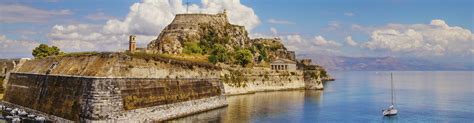 Korfu Řecko Středozemní Moře Nejlepší Destinace Pro Plavbu Lodí