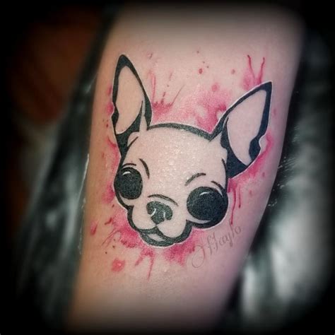 Chihuahua Dog Watercolor Tattoo By Haylo By Haylo Tattoonow