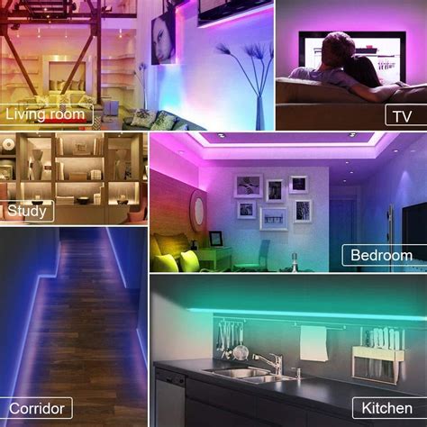 Cozylady Led Strip Lights With Remote 50ft Ultra Long Color Changing