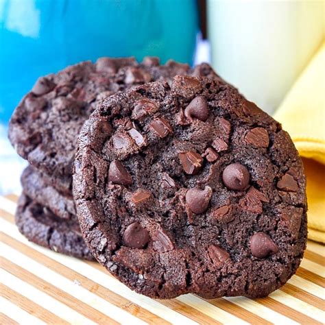 Double Chocolate Mint Chip Cookies Rock Recipes