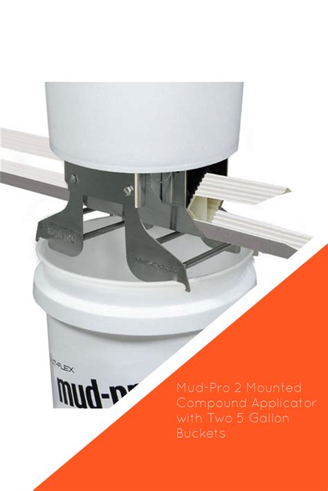 Mud-Pro 2 Mounted Compound Applicator with Two 5 Gallon Buckets | Mud, Gallon, 5 gallon buckets