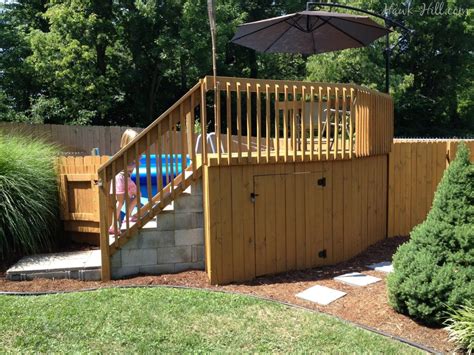 We see great white sharks take on little blue penguins. Hiding a Big Blue Above Ground Pool in a Landscaped ...