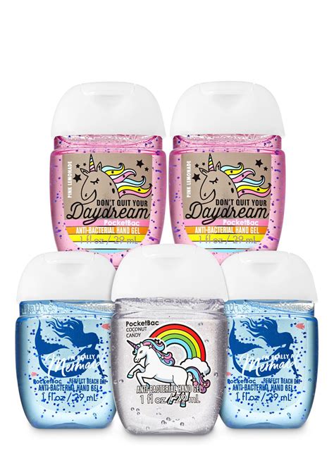 Bath And Body Works Unicorns And Mermaids Pocketbac Kit Hand Sanitizer 5