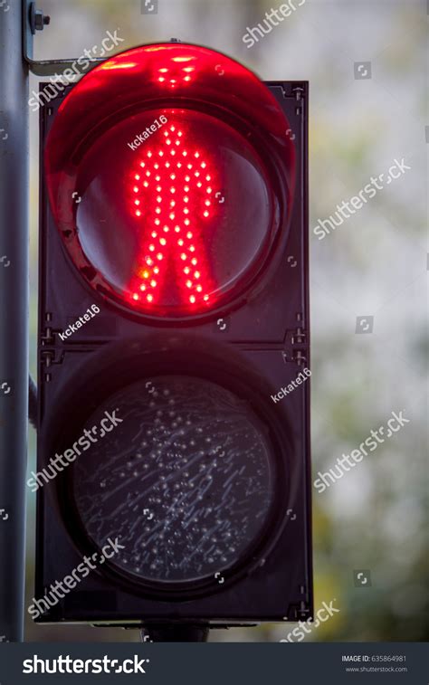 Red Man Traffic Lights Traffic Sign Stock Photo 635864981 Shutterstock