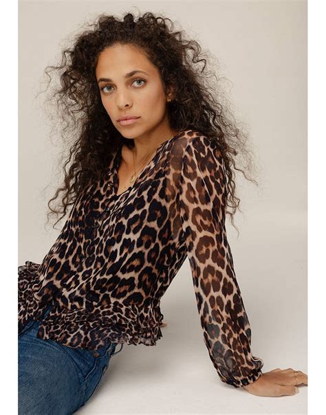 Lily And Lionel Gina Wild Cat Poplin Top Women From Young Ideas Uk