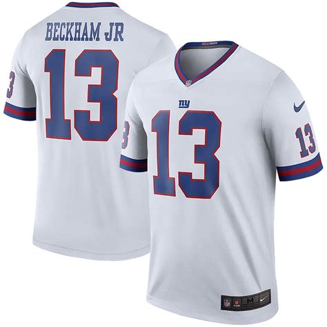 Nike Odell Beckham Jr New York Giants White Color Rush Legend Jersey