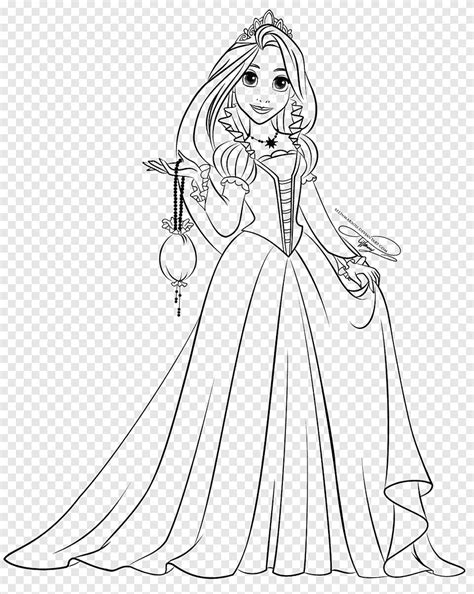 Sketsa Gambar Putri Aurora Gambar Princess Rapunzel Hitam Putih