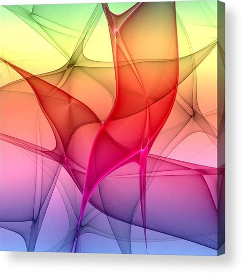 The Meeting Of The Colors Modern Fractal Art Graphic Acrylic Print By