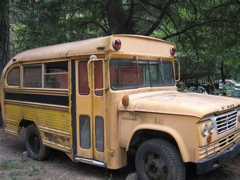 Cool Old Dodge School Bus School Bus Bus Camper Old School Bus