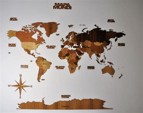 Haga clic en un país para obtener un mapa detallado. Mapa Mundo Madeira - Mapa Mundi Decorativo Mdf Madeira ...