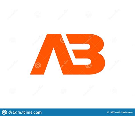 Initial Ab Letter Logo Design Stock Vector Illustration Of Idea
