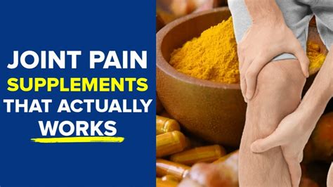 Top 7 Supplements For Joint Pain That Actually Works Youtube