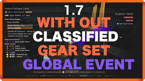 The Division Global Event With Out Classified Gear Set