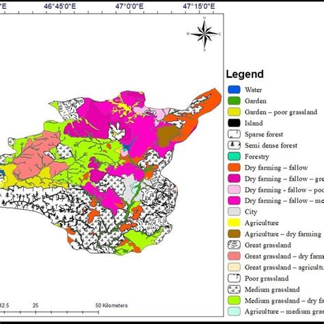The Land Cover Map Of The Study Area In The Year 2010 Download