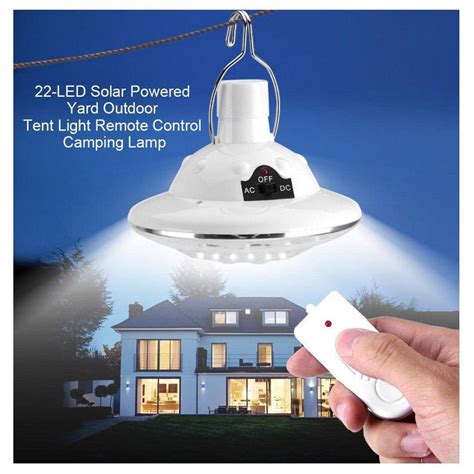 Adeeing 22led Solar Powered Remote Control Camping Light