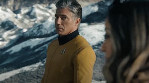 Anson Mount As Captain Pike From Star Trek Strange New Worlds In Promo