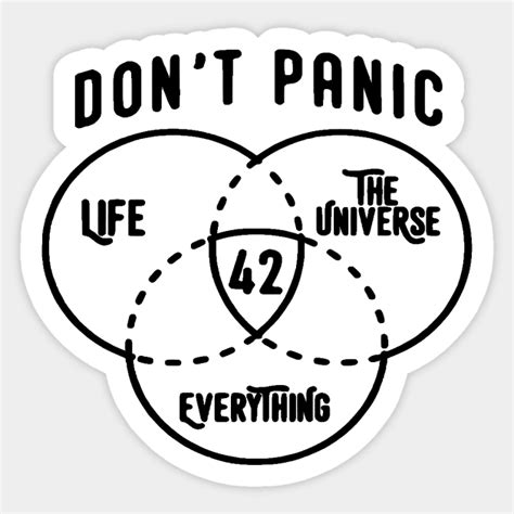 42 Is The Answer Hitchhikers Guide To The Galaxy Bright Hitchhikers
