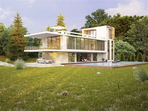 3d Rendering And Visualization House Exterior Project On Behance