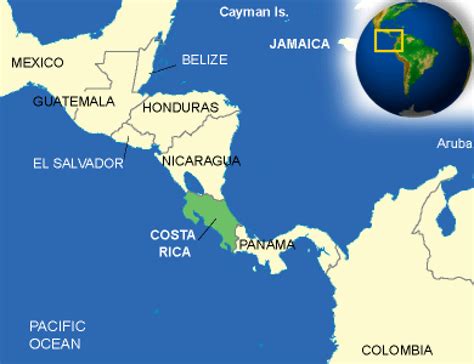 Map Of Costa Rica Countryreports