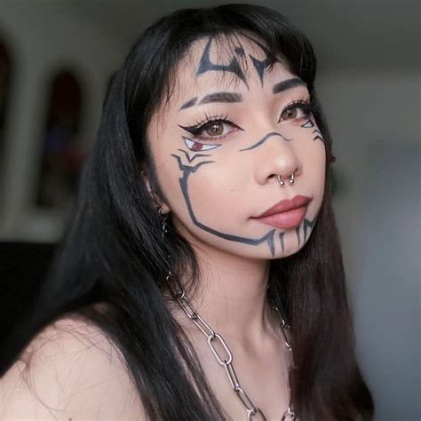 Sukuna Makeup Anime Makeup Edgy Makeup Cosplay Makeup