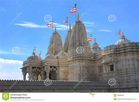 Toronto Hindu Temple Shri Swaminarayan Mandir Stock Image Image Of