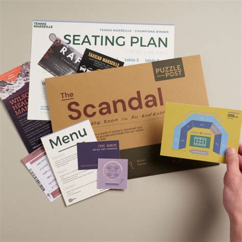 escape room in an envelope the scandal thoughtfulliving