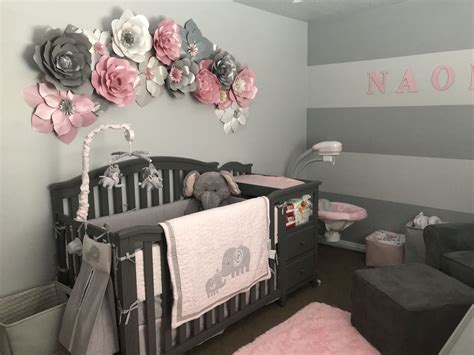 Naomis Elephant Nursery Elephant Baby Rooms Baby Girl Room Baby