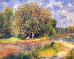 Tree Blooming - Pierre-Auguste Renoir - WikiArt.org - encyclopedia of ...