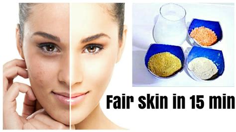 Get Fair And Glowing Skin In Just 15 Minutes Naturally Very Effective