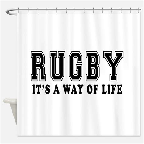 Rugby Shower Curtains Rugby Fabric Shower Curtain Liner