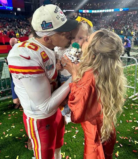 Patrick Mahomes And Wife Brittany Share First Face Reveal Of Their 2nd