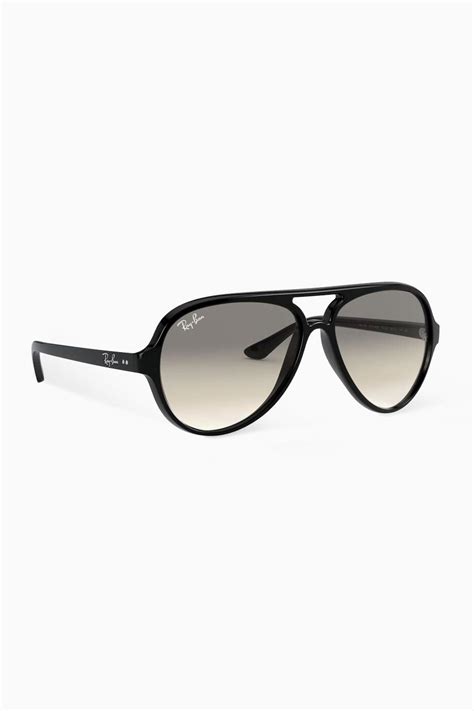 Shop Ray Ban Black Cats 5000 Classic Aviator™ Gradient Sunglasses For